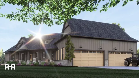 The Anderson house plan, exterior view 3